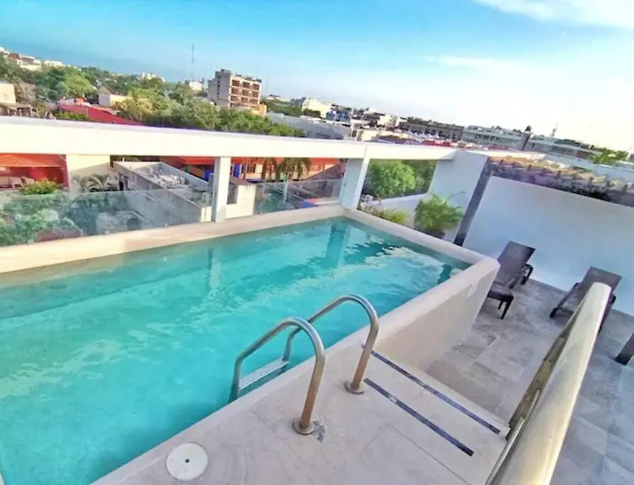 Top Vip! Pent-House With Your Private Pool & Chairs 2 Bedrooms Playa del Carmen Appartamento